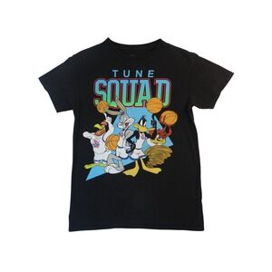 Space Jam Tune Squad T Shirt Black Bugs Bunny Daffy Duck Graphic Tee Men Small